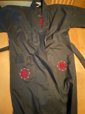 BATA VINTAGE HEALTH SHANGHAI BORDADA ALGODÓN NEGRO POLI TALLA S Foto 1 de 4