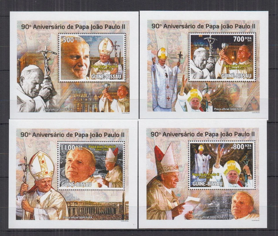 ST416Pd. Guinea Bissau - MNH - Papa Juan Pablo II - 2010 - De lujo Foto 1 de 1