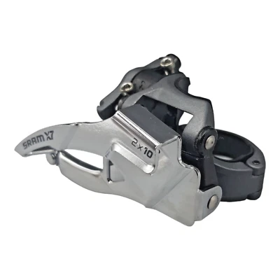 SRAM Derailleur X7 2 x 10 Low Clamp 31,8 34,9mm Dual Pull Grey Silver New Boxed - Image 1 of 4