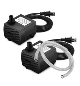 2Pcs 95GPH 5W Mini Submersible Water Pump For Aquarium Fish Tank Pond Fountain