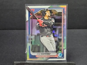 2024 Bowman Chrome JOSE RAMIREZ REFRACTOR /499 #93 Cleveland Guardians - Picture 1 of 1