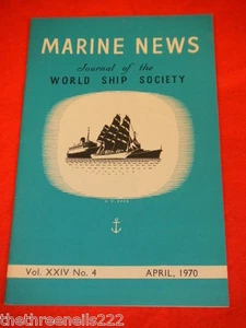 MARINE NEWS - APRIL 1970 VOL XXlV # 4 - Picture 1 of 1