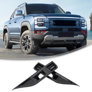 Gloss Black Front Fog Light Fog Lamp Frame Cover Trim for BYD Shark 6 2024+ 2PCS - Picture 1 of 22