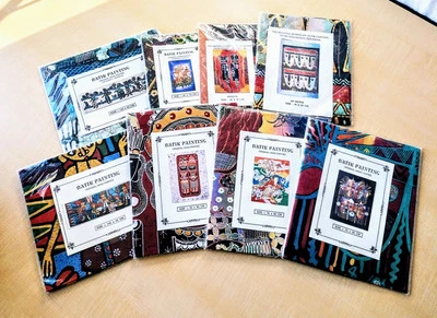 Tela pintada batik artesanal indonesia The Original Yogyakarta - Lote de 8 Foto 1 de 4