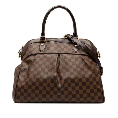 Bolso de Mano Louis Vuitton Damier Trevi GM N51998 Cuero PVC Marrón Usado Foto 1 de 4