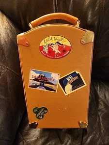Baúl de viaje vintage Muffy VanderBear Teddy Bear Grand Tour armario cofre 1994 - Imagen 1 de 9