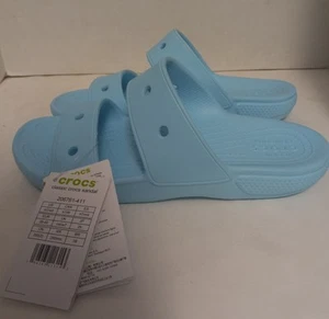 Crocs Adult Classic Sandal Sky Blue 206761-411/ US Men's 7 Women's 9 - Picture 1 of 8