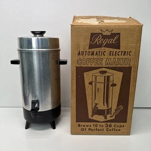 Vintage Regal Coffee Maker Urn Percolator Model 7036 (TESTED) - Picture 1 of 15