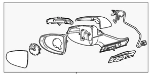 Genuine GM Mirror Assembly 22931855 - Picture 1 of 3