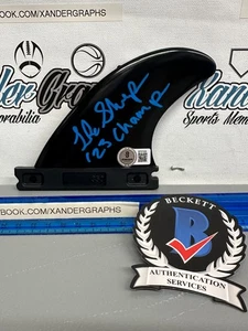 LUKE SHEPARDSON SIGNED AUTOGRAPHED SURFBOARD SURF FIN SKEG-BAS BECKETT COA - Picture 1 of 5