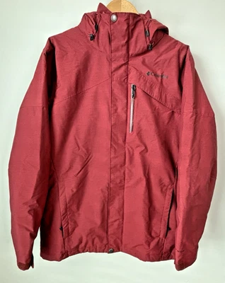 Columbia Men's L Omni-Heat Hooded Waterproof Insulated Parka Coat Brick Red - Image 1 of 4