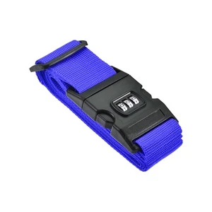 1 Pack Luggage Strap Suitcase Belt Combination Lock PP w Buckle 79"x2" Dark Blue - Picture 1 of 6