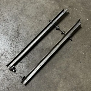 Porsche 356 Roadster Convertible D Door Glass Window Guide Rail Pair - Bild 1 von 6