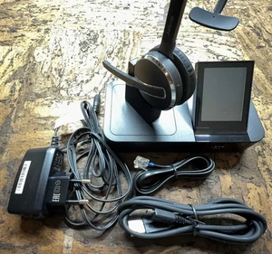 JABRA Pro 9470 kabelloses Headset für Festnetz/Handy/PC, Touchscreen Basis - OVP - Afbeelding 1 van 13