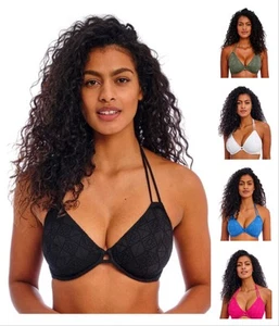 Freya Nomad Nights Bikini Top Halterneck Underwired Womens Swimwear 205404 - Picture 1 of 32