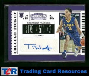 2019 Panini Contenders Draft Picks #126 Tremont Waters Auto - Picture 1 of 2