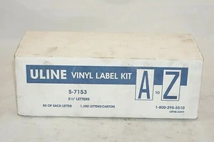 ULINE vinyl label kit A to Z S-7153 3-1/2" letters sticker letter individual - Picture 1 of 9