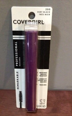 Covergirl Professional Remarkable Washable Mascara  200 Very Black NIB - Image 1 of 2