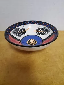 Talavera Keramik blauer Rand 12" Teller Mexiko handbemalt - Bild 1 von 7