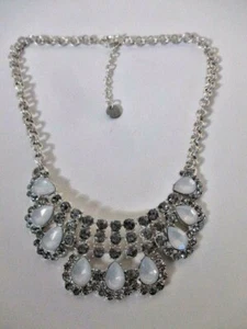 Abercrombie & Fitch Women's shine Opal Teardrop Crystal Necklace NIP 120.00 - Picture 1 of 6