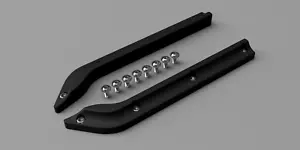 Labbro parafango posteriore per Porsche Boxster 986 (1 paio) plastica rigida non finiture in gomma - Foto 1 di 4