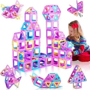 36PCS Magnetic Building Blocks Tiles for Girls Boys Kids Learning Educational Ma - Picture 1 of 4