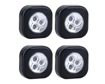 2x2 Pack Ultra Performance LED Puck Lights 2 pks of 2 = 4 - BATTERIES INCLUDED! - Image 1 of 4