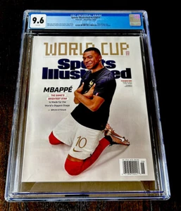 MBAPPE RARE SPORTS ILLUSTRATED 2022 WORLD CUP FRANCE INVESTMENT GRADE CGC 9.6 - Picture 1 of 3