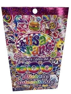 Lisa Frank 600 neues Aufkleberbuch, über 600 Aufkleber auf 5 Blatt neu Y2K Stil - Bild 1 von 11
