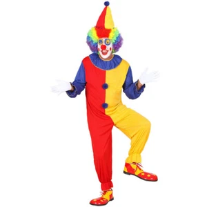 Clown Kostüm L 52 Narren Herren Clownkostüm Narrenkostüm Harlekin Herrenkostüm - Bild 1 von 2