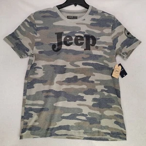 Lucky Brand Jeep Spirit Shirt Mens Large L Green Camo Military Classic Car NWT B - Picture 1 of 14