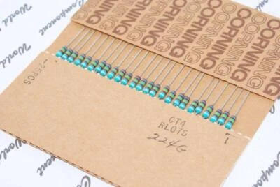 4pcs CORNING 22K RL07S 223G 2% Resistor (0.25watts) - Image 1 of 4