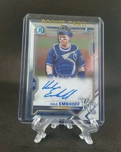 KALE EMSHOFF 2021 BOWMAN CHROME #CPA-KE 1st Bowman AUTO