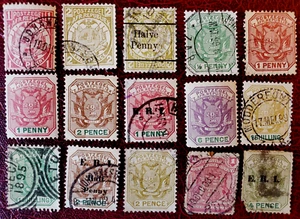 15 sellos de la República Sudafricana - Lote #61o (defecto inferior derecho) - Imagen 1 de 1