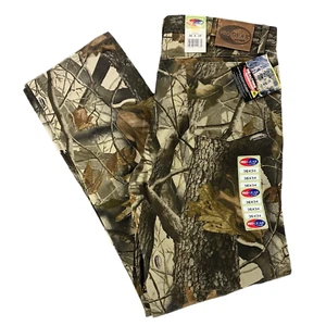 Vintage Y2K Wrangler Pro Gear Realtree Camo Hunting Denim Pants Size 36x34 NOS - Picture 1 of 11