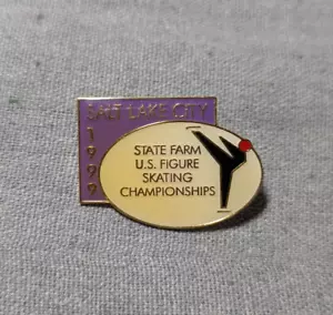 1999 Salt Lake City US Eiskunstlauf Meisterschaften Anstecknadel Button State Farm - Bild 1 von 4