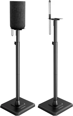 Speaker Stands Pair, 33-42 Inch Height Adjustable Speaker Stands for Small Books - Image 1 of 4