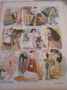 Caricature 1901 Les Souliers de Noel Dessin de Guydo - Imagen 1 de 1