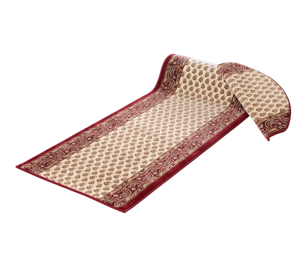 Teppichläufer Mir beige rot Treppenläufer Läufer hochwertige Qualität 67 oder 80 - Bild 1 von 1