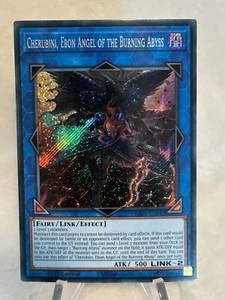 Yugioh Cherubini, Ebon Angel of the Burning Abyss RA01-EN042 Secret Rare 1st - Picture 1 of 6