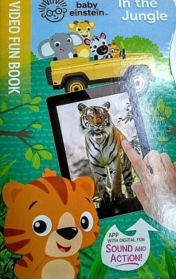Baby Einstein "In the Jungle" Video Fun Board Book Pre-K Elementary NEW! - Image 1 of 3