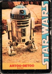 1977 Star Wars Wonder Bread R2d2 Artoo-detoo #8 Trading Card - Low Grade c63