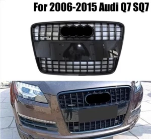 Gloss Black Front Bumper Mesh Grille Grill for 2006-2015 Audi Q7 SQ7 - Foto 1 di 9