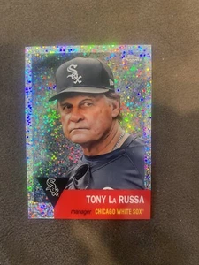 Tony La russa 2022 Topps Chrome Platinum Anniversary Speckle Refractor /150 - Picture 1 of 2