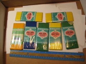 Vintage Sewing Lot 7 BIAS TAPE Wright's Penney's - Picture 1 of 3