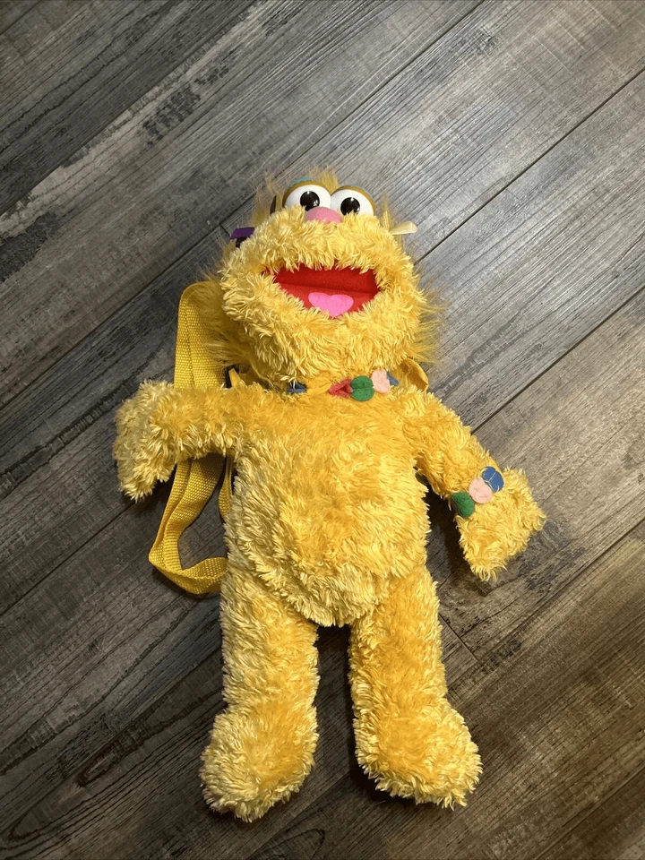 Linda mochila mullida vintage de felpa Sesame Street Zoe 2003 para niños niñas Foto 1 de 4