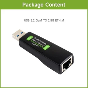 Waveshare USB TO 2.5G Ethernet Port Converter High-Speed Networking Driver-Free - Picture 1 of 8
