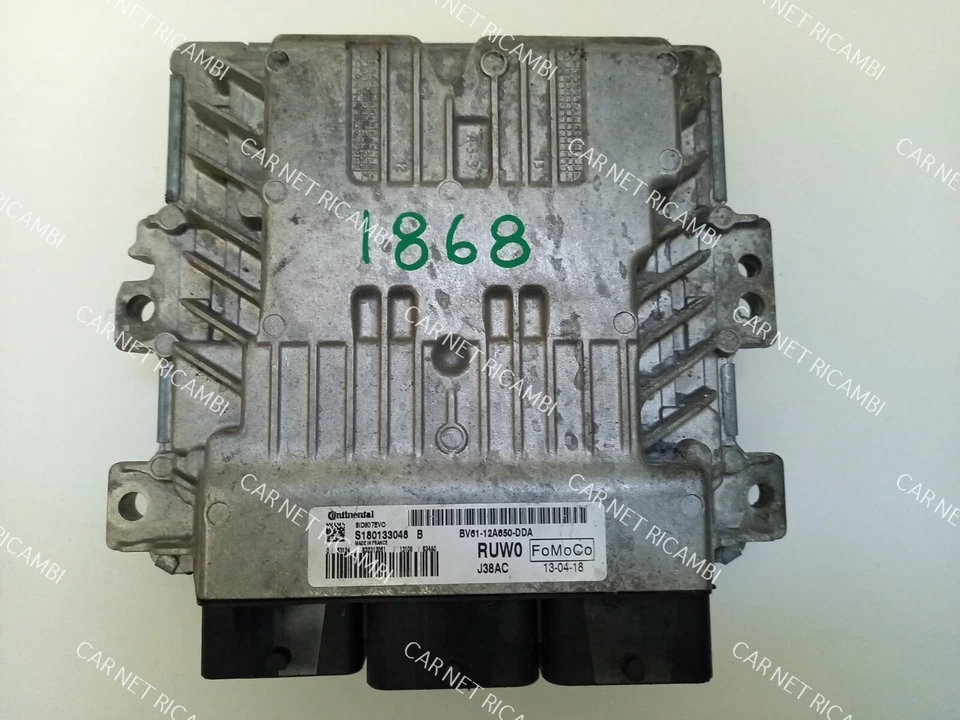 BV61-12A650-DDA CENTRALINA MOTORE FORD FOCUS III 1.6 TDCI S180133048B SID807EVO - Immagine 1 di 4