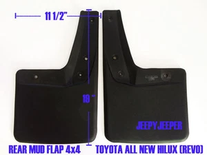 REAR SET 4x4 4WD MUD FLAP GUARD FOR TOYOTA ALL NEW HILUX REVO M80 M70 SR5 2015 - Imagen 1 de 3