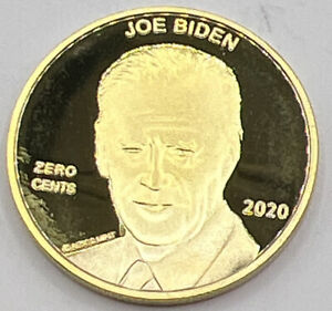 * Joe Biden Zero Cents Novelty Penny Coin - Let'S GO Brandon FJB Coin Size 30MM